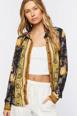 Ornate Floral Print Shirt