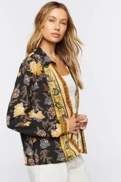 Ornate Floral Print Shirt