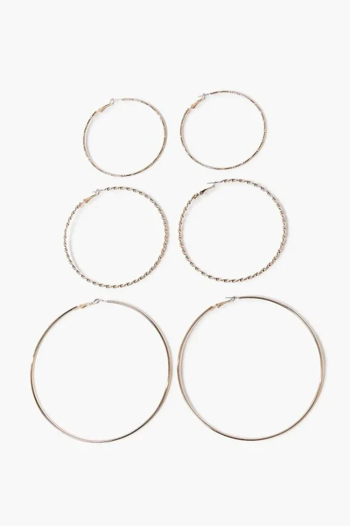 Oversized Hoop Earring Set