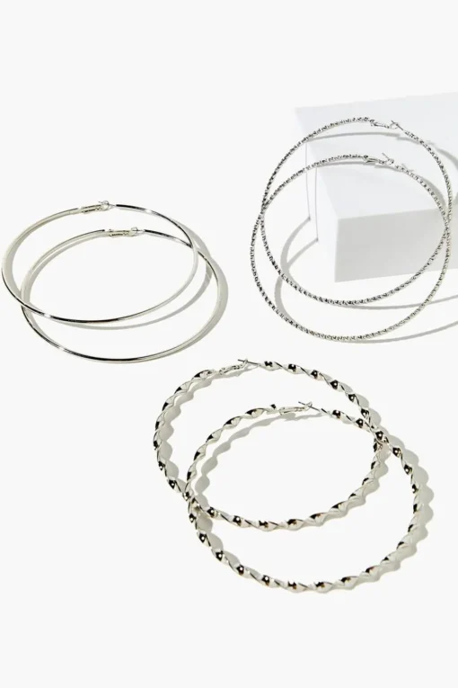 Oversized Hoop Earring Set