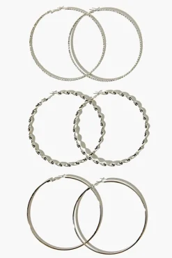 Oversized Hoop Earring Set