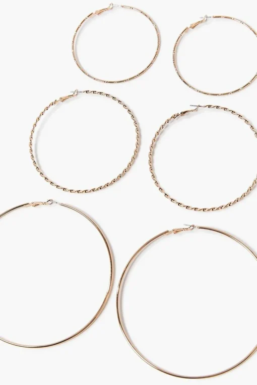 Oversized Hoop Earring Set