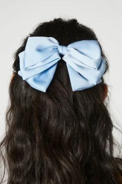Oversized Satin Bow Hair Barrette