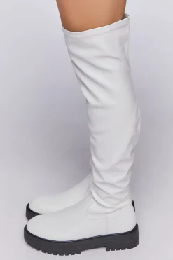 Over-The-Knee Lug-Sole Boots