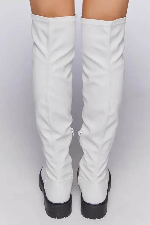Over-The-Knee Lug-Sole Boots