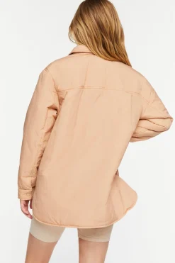Padded Dolphin-Hem Shacket