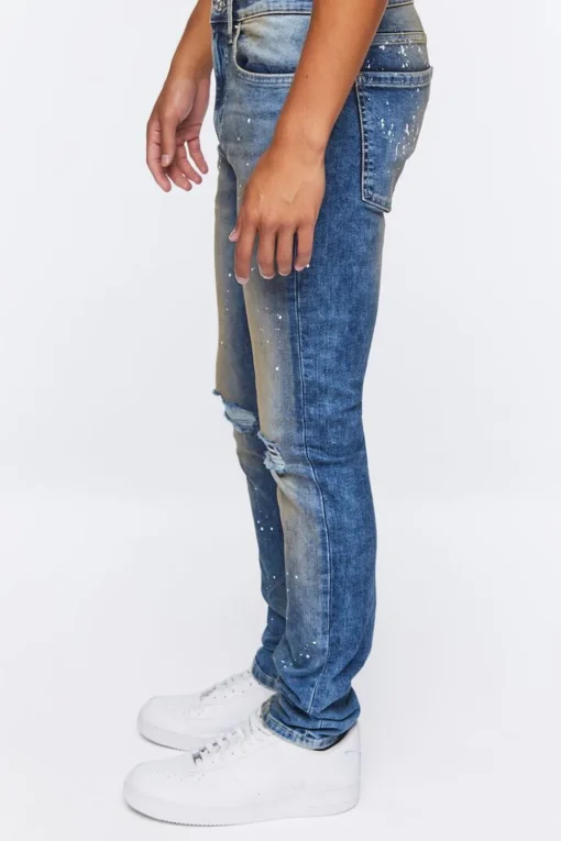 Paint Splatter Skinny Jeans