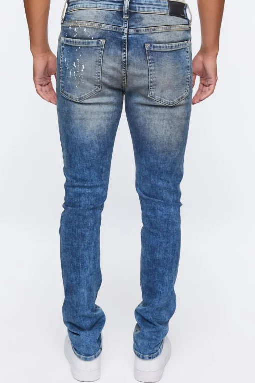 Paint Splatter Skinny Jeans