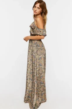 Paisley Print Maxi Dress