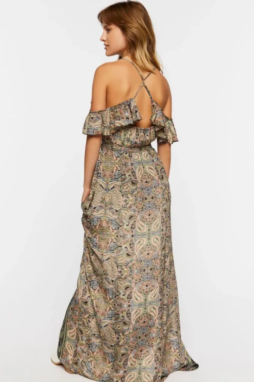 Paisley Print Maxi Dress
