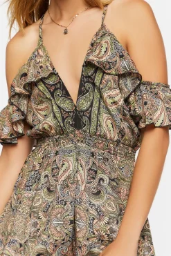 Paisley Print Maxi Dress
