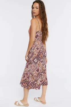 Paisley Print Midi Dress