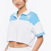 Palm Beach Graphic Cropped Polo Shirt