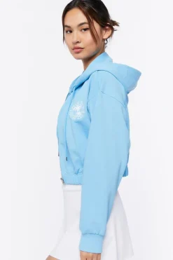 Palm Beach Graphic Zip-Up Hoodie