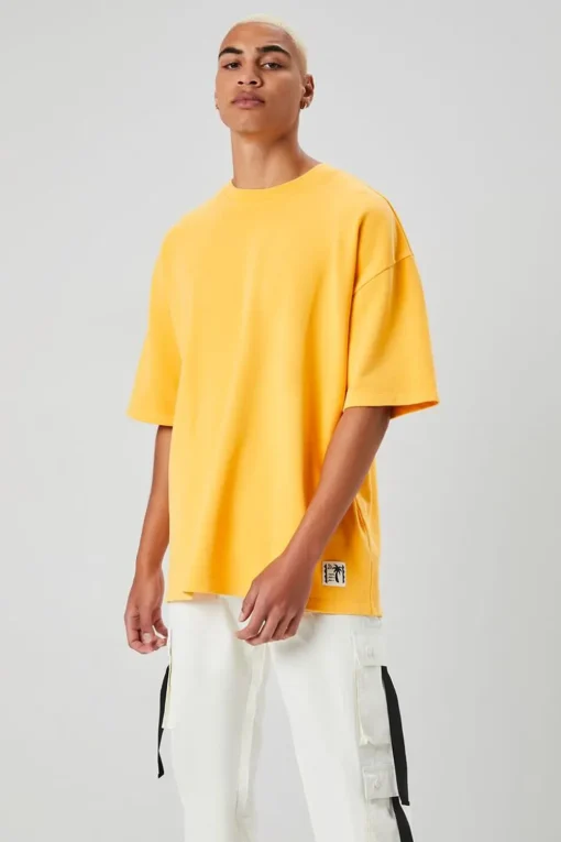 Palm Tree Patch Short-Sleeve Sweatshirt