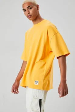 Palm Tree Patch Short-Sleeve Sweatshirt