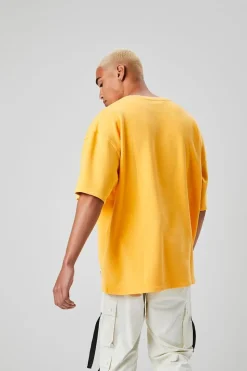 Palm Tree Patch Short-Sleeve Sweatshirt