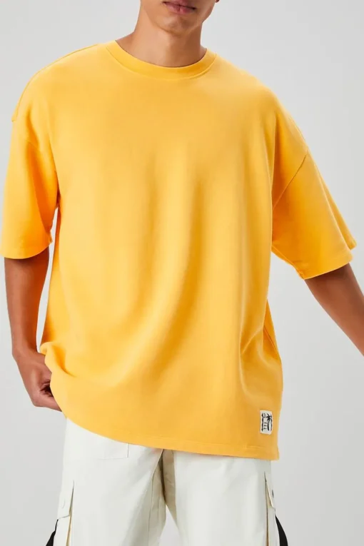 Palm Tree Patch Short-Sleeve Sweatshirt