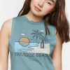 Paradise Beach Graphic Tank Top
