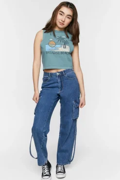Paradise Beach Graphic Tank Top