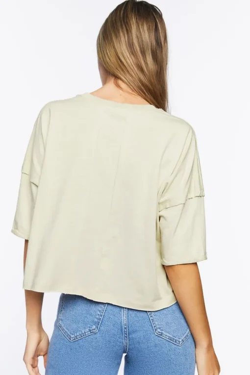 Patch Graphic Cropped Tee