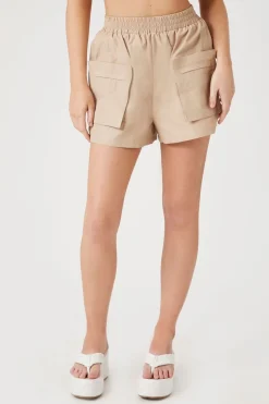 Patch-Pocket Pull-On Shorts