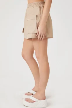 Patch-Pocket Pull-On Shorts