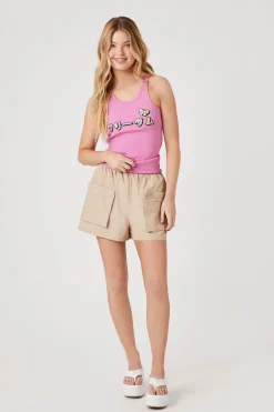 Patch-Pocket Pull-On Shorts