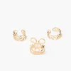 Peace Sign & Heart Toe Ring Set