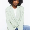 Peak Lapel Single-Breasted Blazer