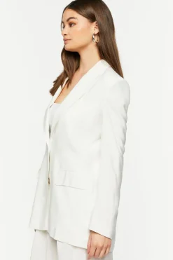 Peak Lapel Single-Breasted Blazer
