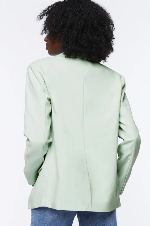 Peak Lapel Single-Breasted Blazer