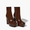 Pebbled Faux Leather Booties