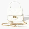 Pebbled Vinyl Mini Crossbody Bag