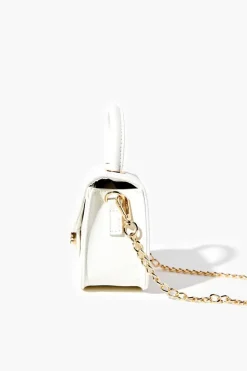 Pebbled Vinyl Mini Crossbody Bag