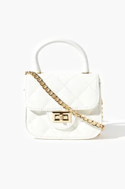 Pebbled Vinyl Mini Crossbody Bag