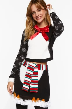 Penguin Sweater & Skirt Set