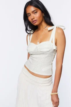 Perforated Tie-Strap Cami