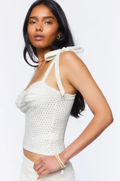 Perforated Tie-Strap Cami