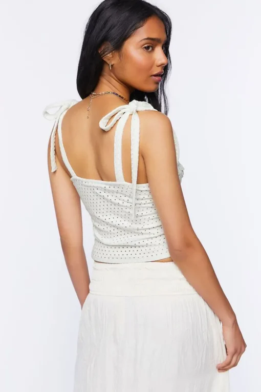 Perforated Tie-Strap Cami