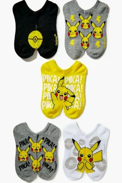 Pikachu Ankle Socks Set - 5 Pack