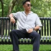 Pinstriped Linen-Blend Shirt