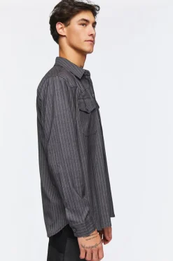 Pinstriped Long-Sleeve Shirt