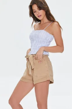 Pinstriped Ruffled Cami