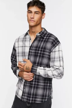 Plaid Button-Front Shirt