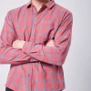Plaid Button-Front Shirt