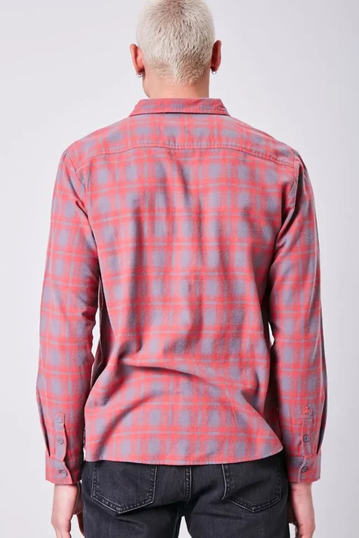 Plaid Button-Front Shirt