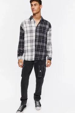 Plaid Button-Front Shirt