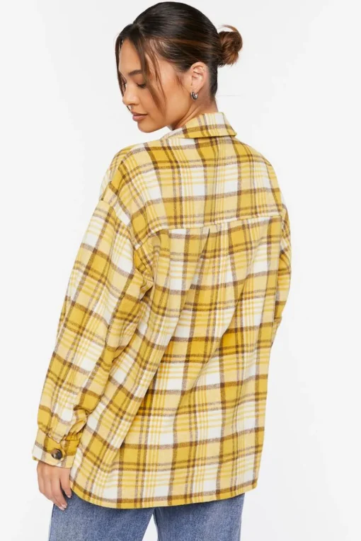 Plaid Button-Up Shacket