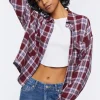 Plaid Button-Up Shirt